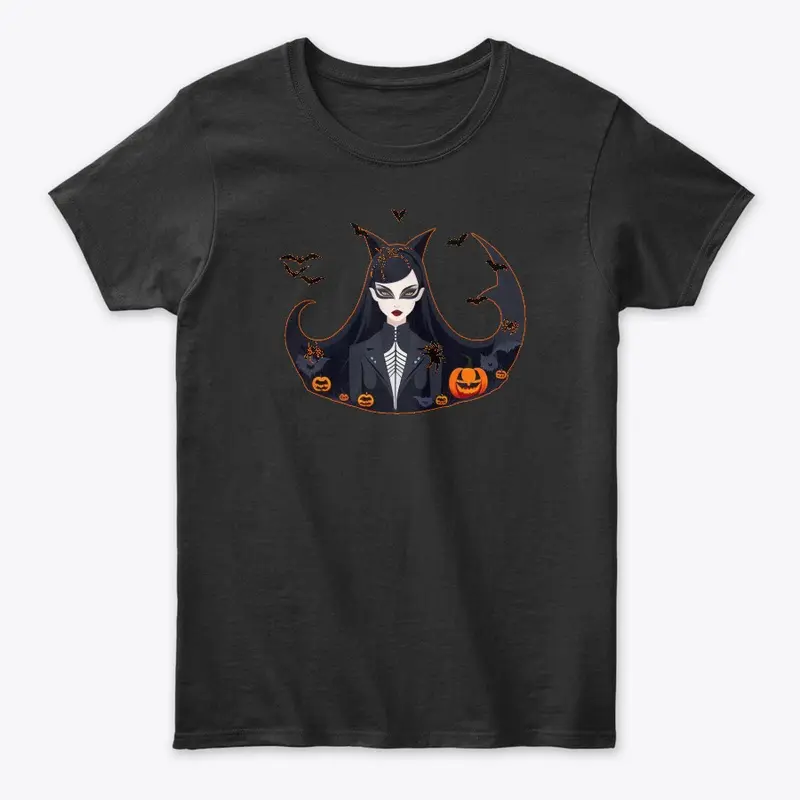 Halloween Elven Cat Witch night portrait