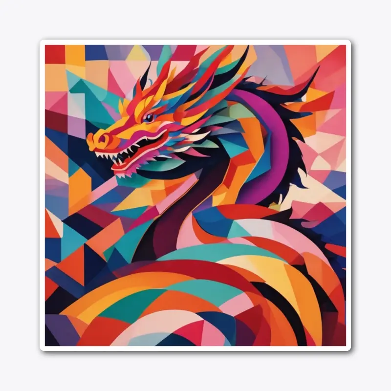 Abstract Dragon Art